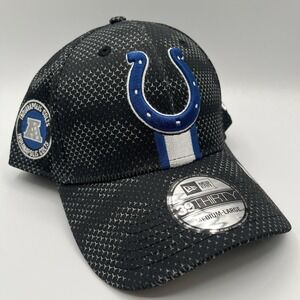 Indianapolis Colts New Era Hat Cap Stretch Fit Large 39THIRTY Black On Field NEW